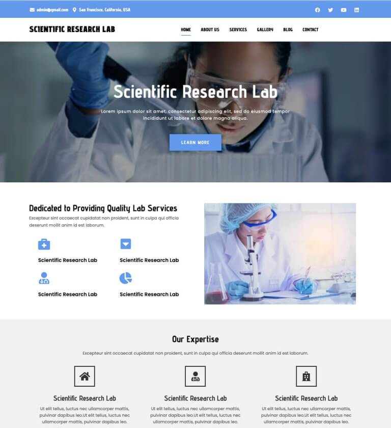 scientific research lab